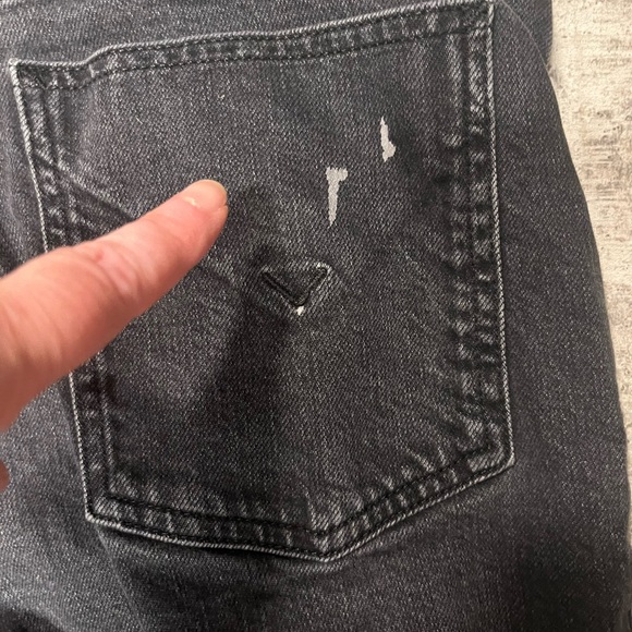 Hudson Remi Straight Cropped Jeans with raw distressed hems SZ 29 - Picture 7 of 8